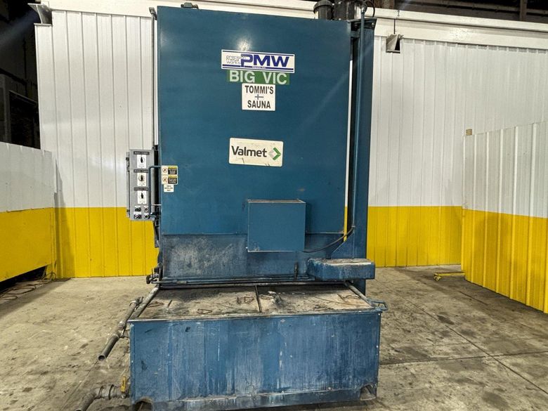 48" TABLE X 72" HIGH PMW MODEL #812-72 ROTARY TABLE PARTS WASHER, ELECTRIC HEAT: STOCK #21884