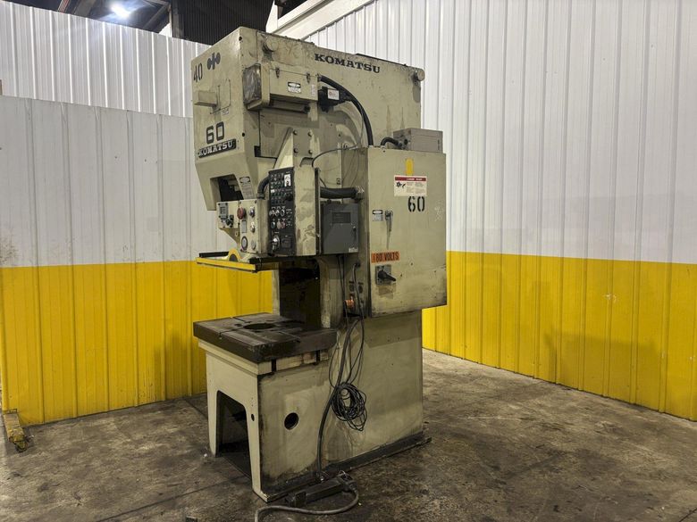 60 TON KOMATSU MODEL #OBS60-2 GAP FRAME STAMPING PRESS: STOCK #23253