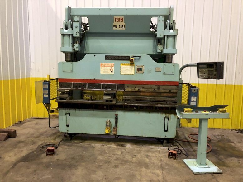 90 TON X 8' CINCINNATI MODEL 90CBII-6 HYDRAULIC PRESS BRAKE: STOCK #18664