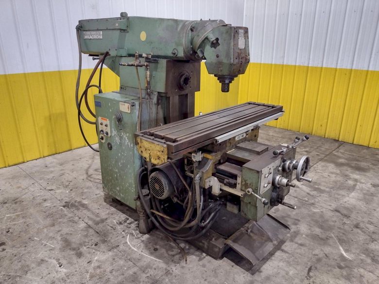 #2 CINCINNATI MODEL #207 HORIZONTAL MILL WITH VERTICAL TOOLMAKERS OVERARM: STOCK #22270