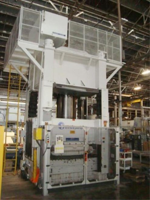 1000 TON WILLIAMS & WHITE 96" X 48" BED 4-POST HYDRAULIC PRESS: STOCK# 15313