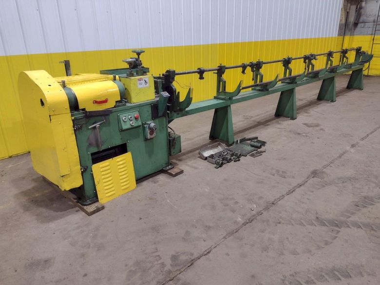 5/16" X 20' SHUSTER METTLER 2A4V AUTOMATIC WIRE STRAIGHTENER AND CUT MACHINE: STOCK #19403