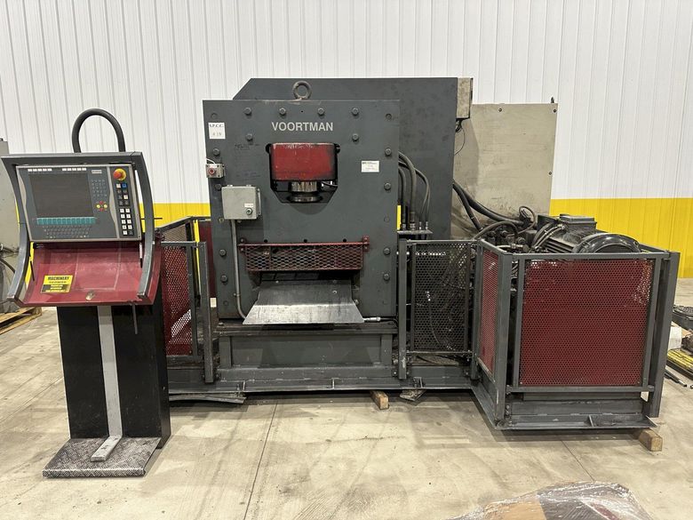 110/220 TON x 20" VOORTMAN #V500 (NEW 2005) CNC HYDRAULIC PUNCH & SHEARING MACHINE SYSTEM: STOCK