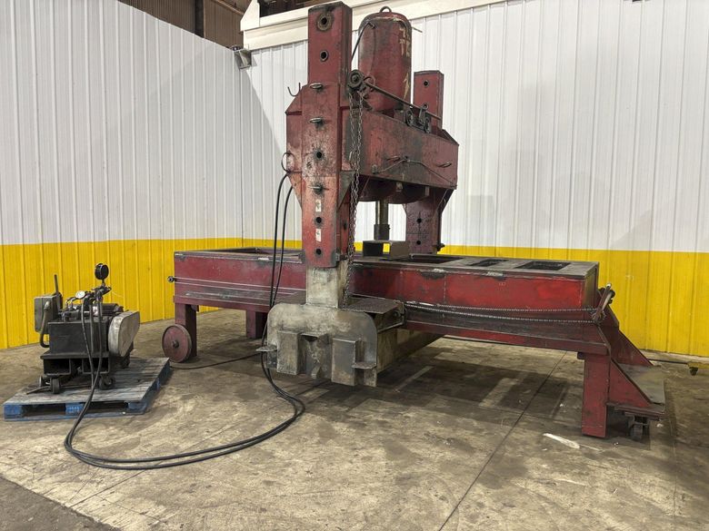 400 TON MILLHOFF ROLLING FRAME HYDRAULIC STRAIGHTENING PRESS: YOBRO #24002