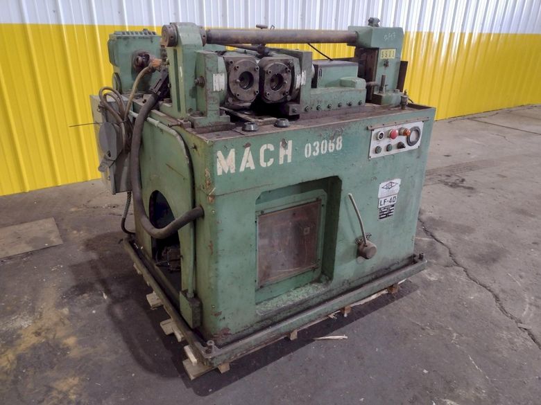 1981 KBC LIAN FENG MODEL #LF-40 2 DIE THREAD ROLLER IN-FEED & THRU-FEED: STOCK #19189