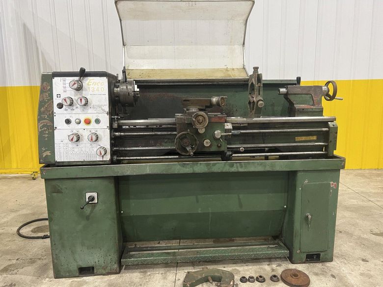 13" X 40" ENCO MODEL #1340 GAP BED ENGINE LATHE, 1.375" HOLE: STOCK #20717