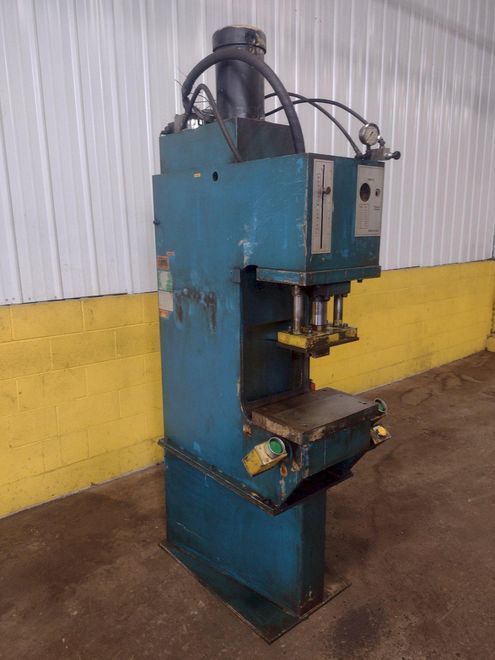 10 TON GREENERD MODEL #HPB-10 HYDRAULIC C-FRAME PRESS, 8" STROKE: STOCK #16266
