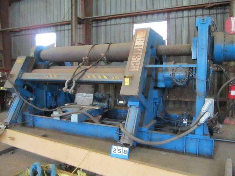 10' X 1-1/4" BERTSCH 4-ROLL INITIAL PINCH HYDRAULIC PLATE ROLL: STOCK #11803