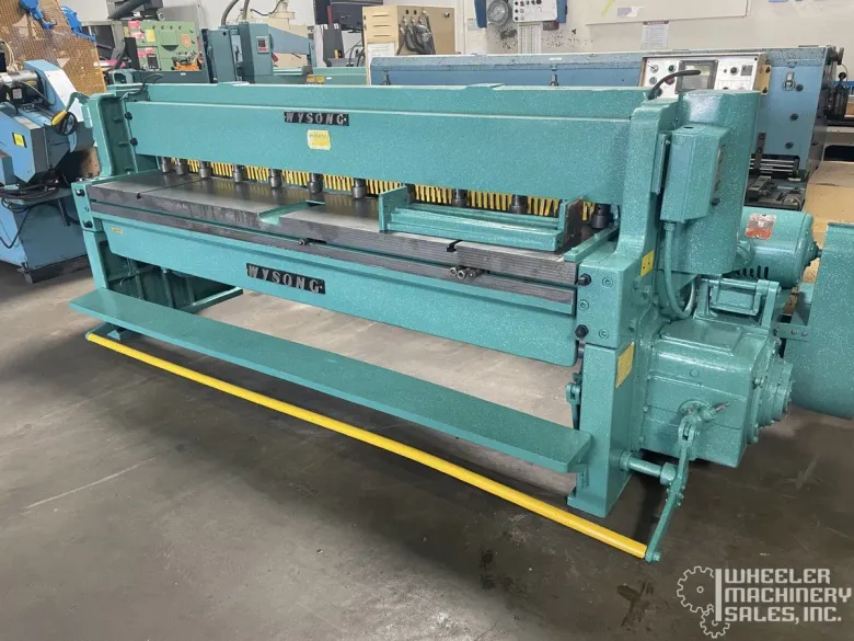 Wysong 1296 Power Squaring Shear 96" x 12 Ga. #7452 #1