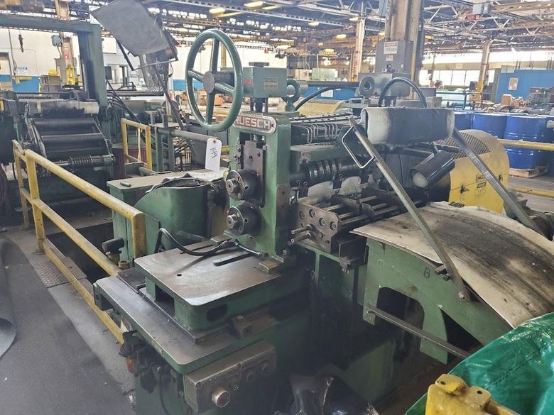 18" x .025" - .003" Ruesch Ring Type Precision Double Loop Slitting Line