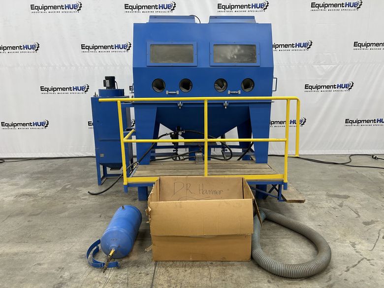 6′ x 4′ x 40″ Full Top Open Abrasive Blast Cabinet System w/ Dust Collector