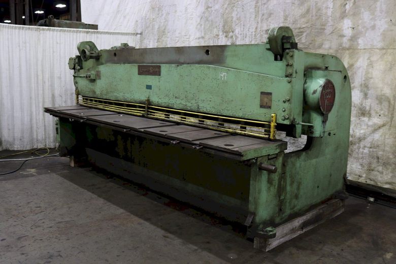 12' X 3/8" LODGE & SHIPLEY MODEL 0612 MECHANICAL POWER SQUARING SHEAR: STOCK 11410