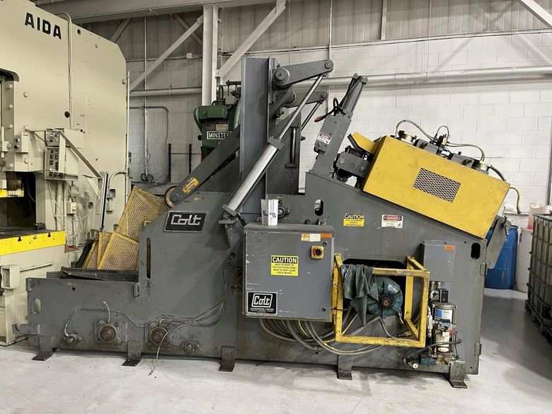 8,000 lbs. x 12" Wide Colt Used Coil Cradle Straightener For Sale, Model# CSHCE-80-12