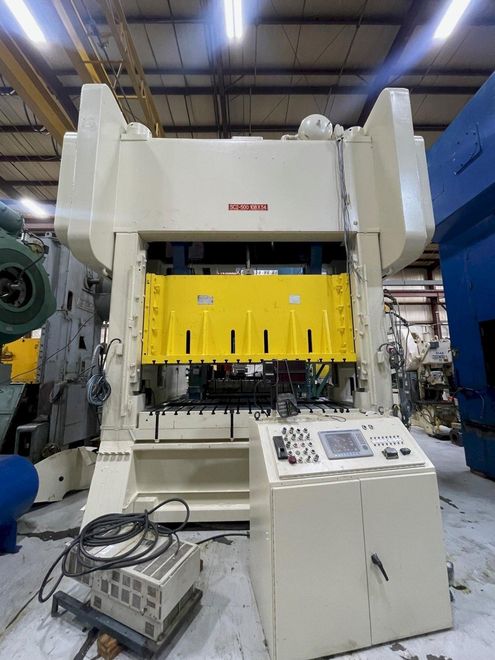 500 ton Bliss SC2-500-108-54 Used Straight Side Mechanical Metal Stamping "Link Drive" Press, Ye