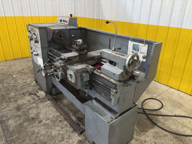 14" X 40" SUMMIT MODEL #14 ENGINE LATHE. 2" HOLE: STOCK #23258