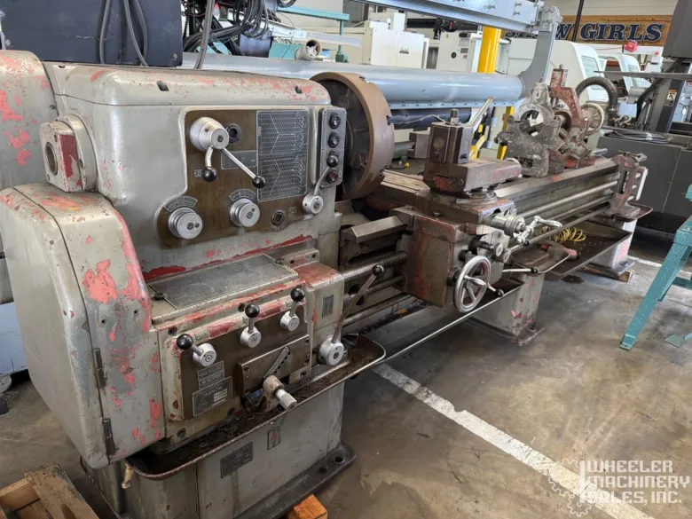 TARNOW TUJ 21" x 98"  Gap Bed Engine Lathe 2" Spindle Bore / Taper Attch. #8067
