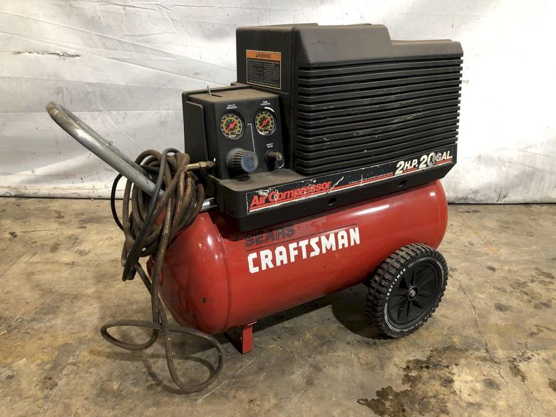 2 HP CRAFTSMAN PORTABLE AIR COMPRESSOR: STOCK #10969