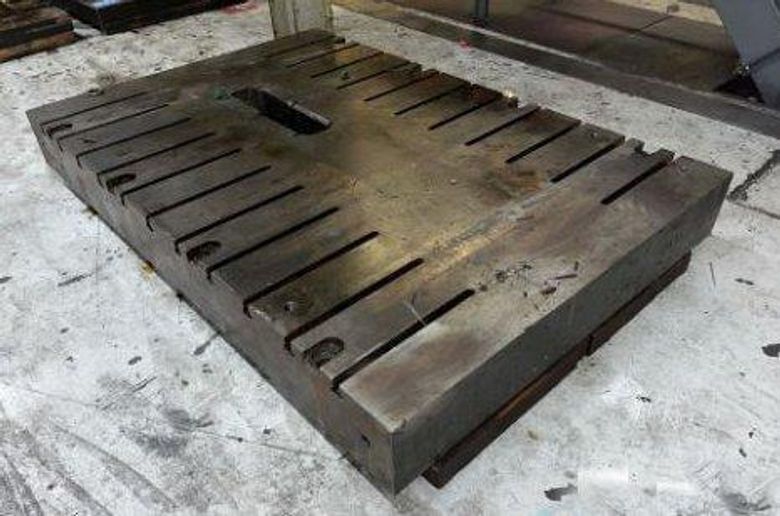 72" x 42" x 8" T-Slotted Bolster Plate