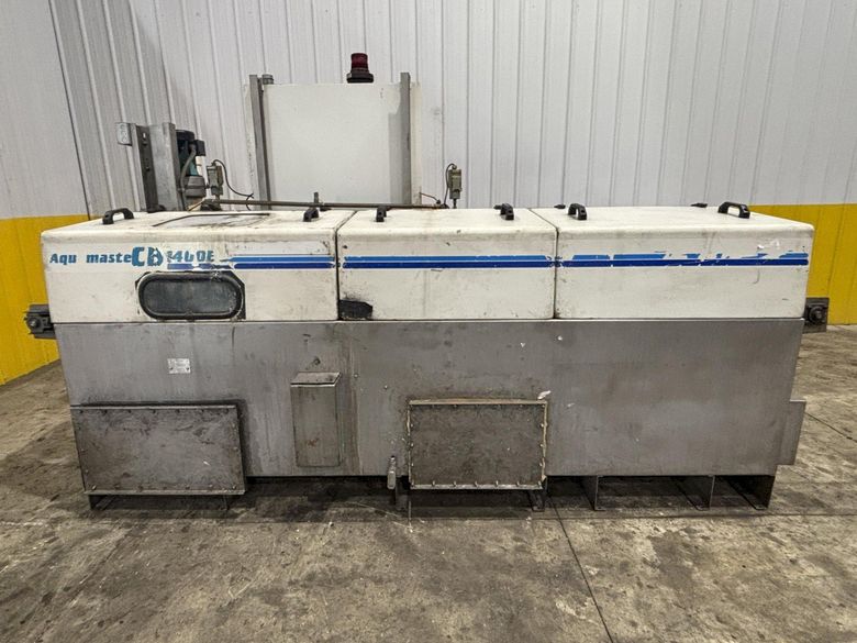 14" W X 8" H ALLIANCE AQUAMASTER CB-1400E STAINLESS STEEL CONVEYOR BELT 3 STAGE PARTS WASHER: ST