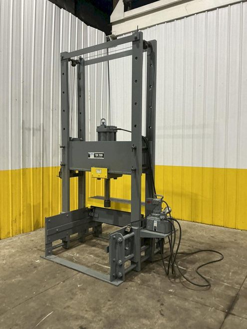 150 TON CAPACITY OTC SLIDING BED HYDRAULIC H-FRAME PRESS: STOCK #23492