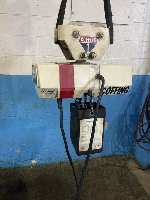 1 TON COFFING ELECTRIC CHAIN HOIST: STOCK #75531