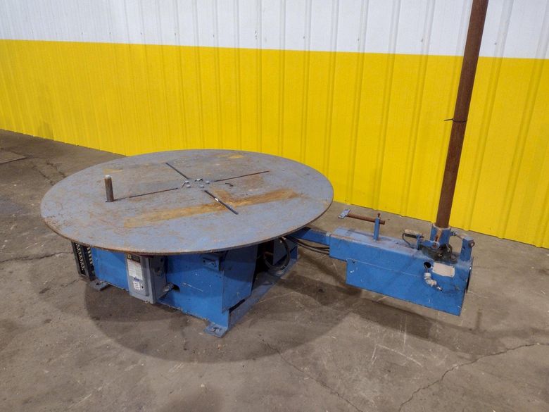 5,500 LBS X 48" AWC ACCRA WIRE CONTROLS MODEL #F-200AF HORIZONTAL PALLET TYPE POWERED DE-COILER