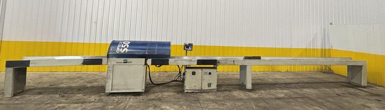 4" HIGH X 12" WIDE DIMTER OPTICUT MODEL #S50 CROSS-CUT AUTOMATIC WOOD SAW, NEW 2003: STOCK #2292