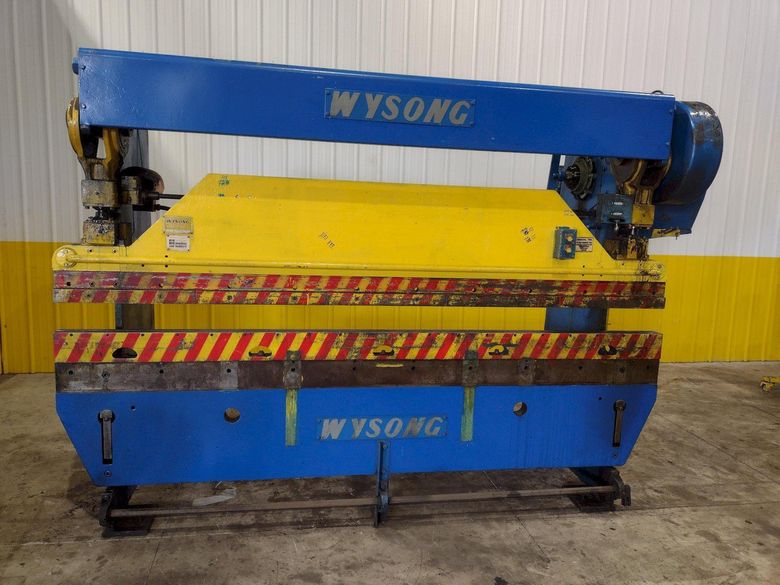 55 TON X 10' WYSONG MODEL #55-8 MECHANICAL PRESS BRAKE: STOCK #22730