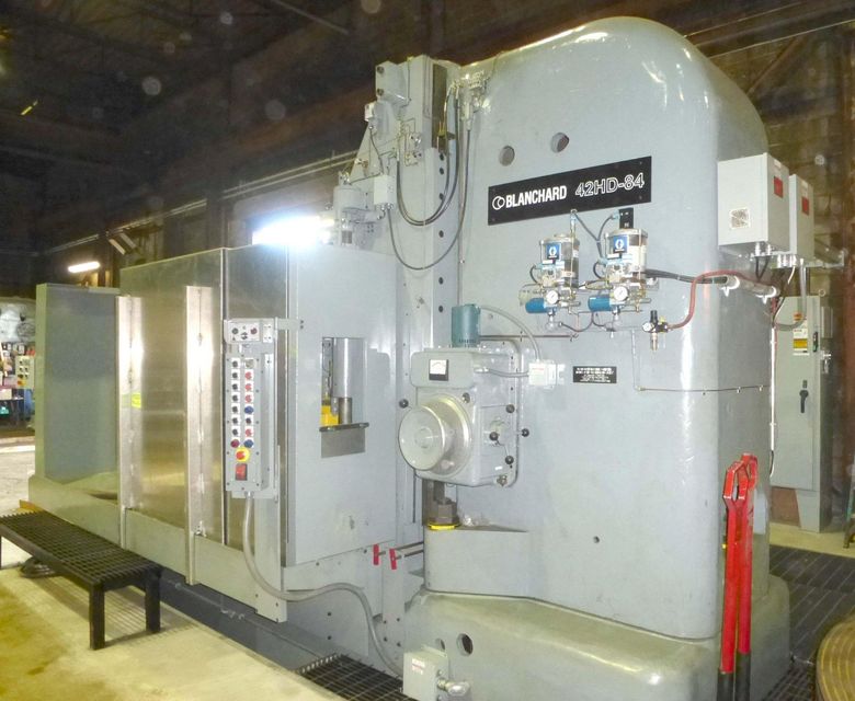 Blanchard #42HD-84, 84" Geared Head Vertical Spindle Rotary Surface Grinder, Remanufactured W/1