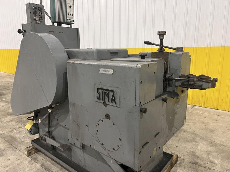 7 GAUGE WIRE (.188") SIMA MODEL #P4 DOUBLE-BLOW COLD HEADER MACHINE: STOCK #22266