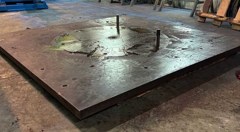 Steel Plate, 78" x 78" x 2"