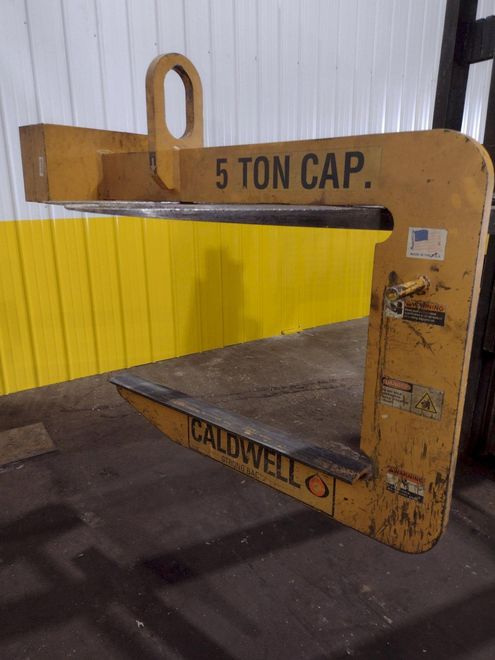 10,000 LB X 48" CALDWELL MODEL #82-5-48 C HOOK COIL LIFTER: STOCK #18875