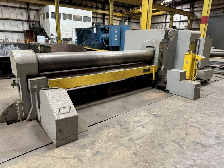 10' X 3/4" BERTSCH 3-ROLL INITIAL PINCH MECHANICAL PLATE ROLL: STOCK #20476