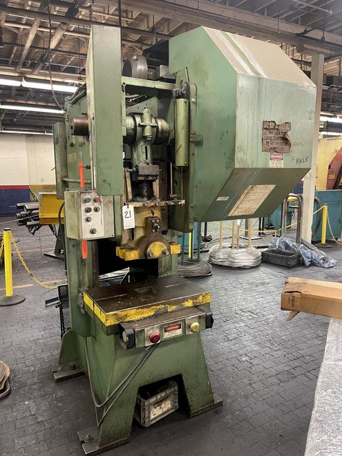 55 TON ROUSSELLE GAP FRAME SINGLE CRANK PRESS: STOCK #75358