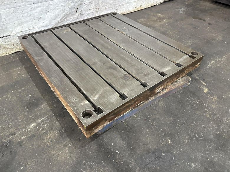 66" X 62" X 6" LAKE SHORE T-SLOTTED FLOOR PLATE: STOCK #78749