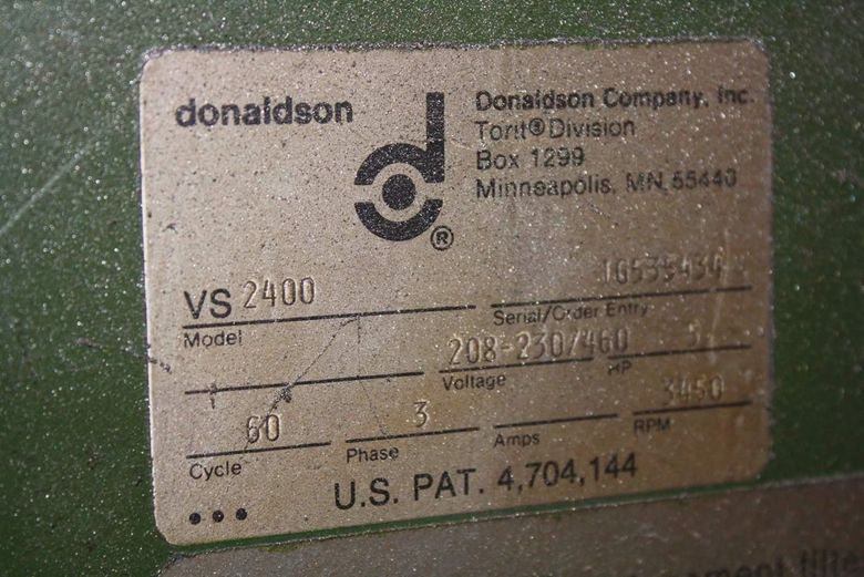 5 HP DONALDSON TORIT DUST COLLECTOR: STOCK #68046