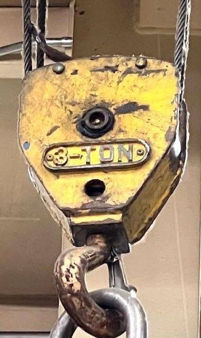 3 TON  MAYWELL & MOORE ELECTRIC WIRE ROPE HOIST: STOCK #78600