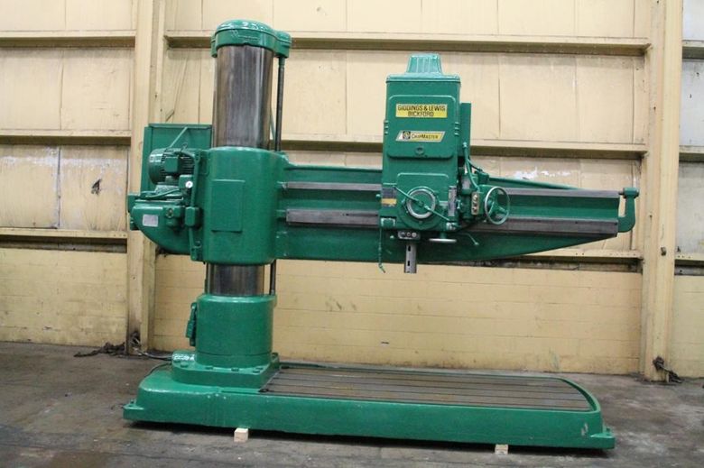 8' X 19" GIDDINGS & LEWIS CHIPMASTER RADIAL DRILL: STOCK #63728