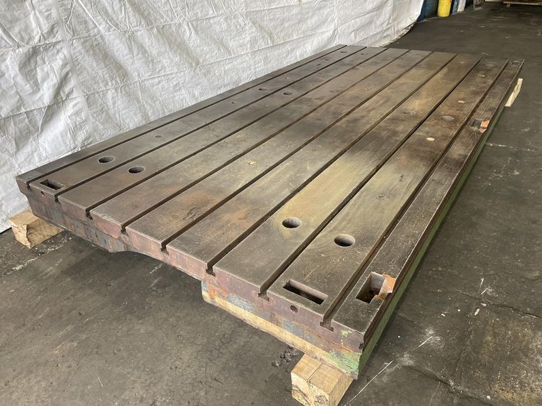 80" X 157" X 13" G & L T SLOTTED FLOOR PLATE:  STOCK #76803