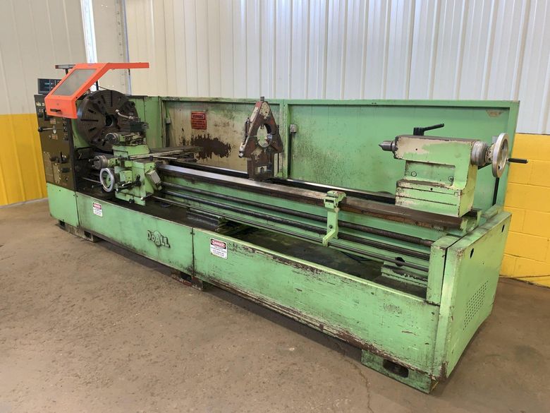 25" X 120" DOALL ROMI MODEL 25H GAP BED ENGINE LATHE W/ 4" HOLE: STOCK #12892