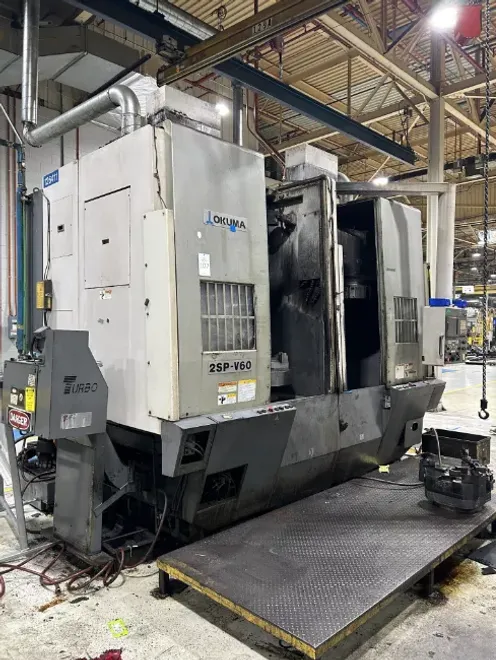 Okuma 2SP-V60 Twin Spindle CNC Vertical Turret Lathe. 24" Chucks. New-2006