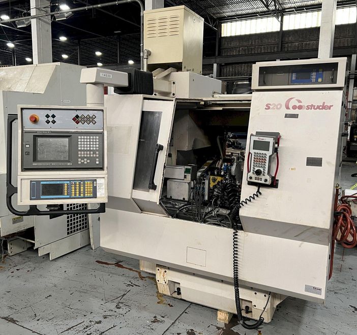 Studer S20 CNC Plain Cylindrical Grinder with Combination Plain/Angle Wheel Head.