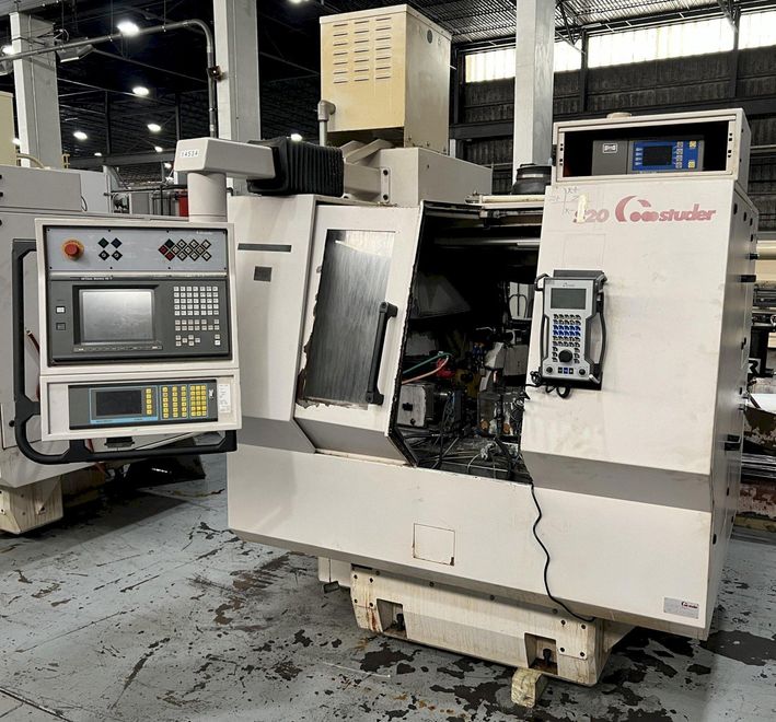Studer S20 CNC Plain Cylindrical Grinder with Combination Plain/Angle Wheel Head.