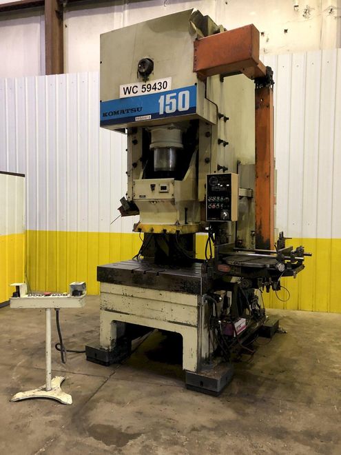 150 TON KOMATSU MODEL OBS-150-3 GAP FRAME PRESS:  STOCK 16340