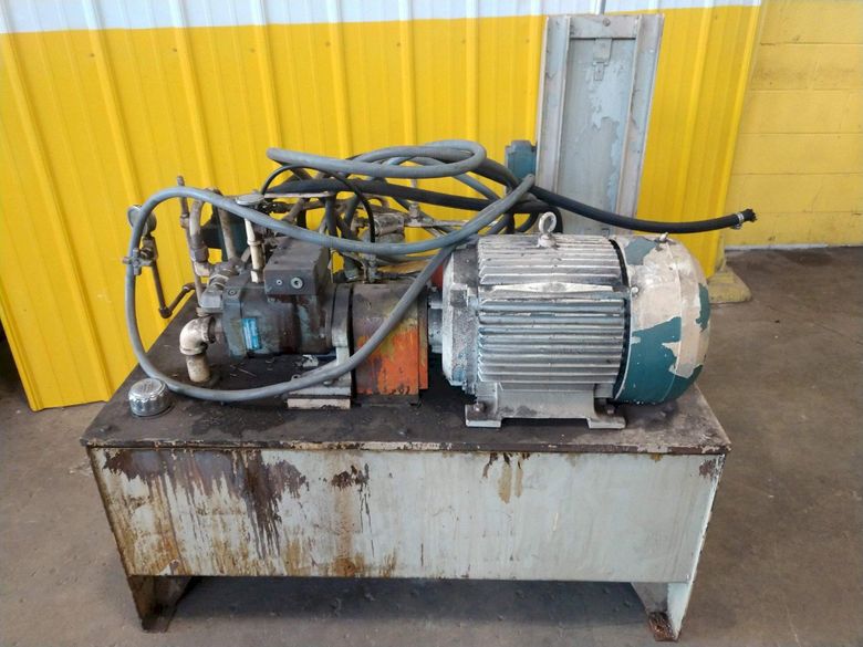 20 HP OILGEAR / RELIANCE MODEL #PVW2SLSAYCNNN PUMP & HYDRAULIC POWER UNIT: STOCK #14981
