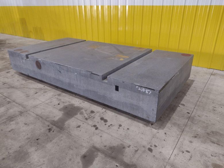 60" x 120" x 16" GRAY GRANITE SURFACE LAYOUT PLATE INSPECTION TABLE: STOCK 21087