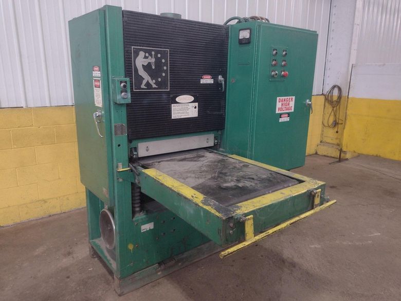 25" X 40 HP TIMESAVER MODEL #325-1 SINGLE DRUM BELT GRINDER & SANDER: LOT #15796