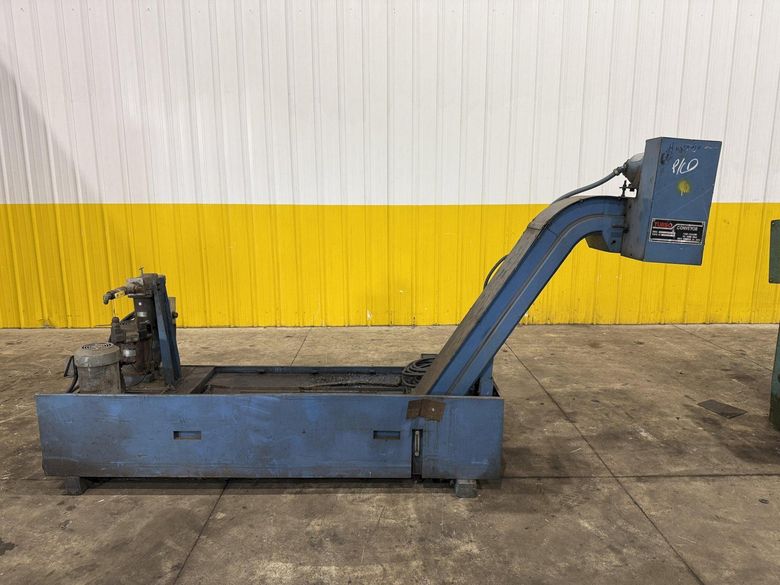 7" WIDE x 36" TURBO CONVEYOR MODEL #6475-8954 COOLANT & CHIP CONVEYOR SYSTEM: STOCK #18508