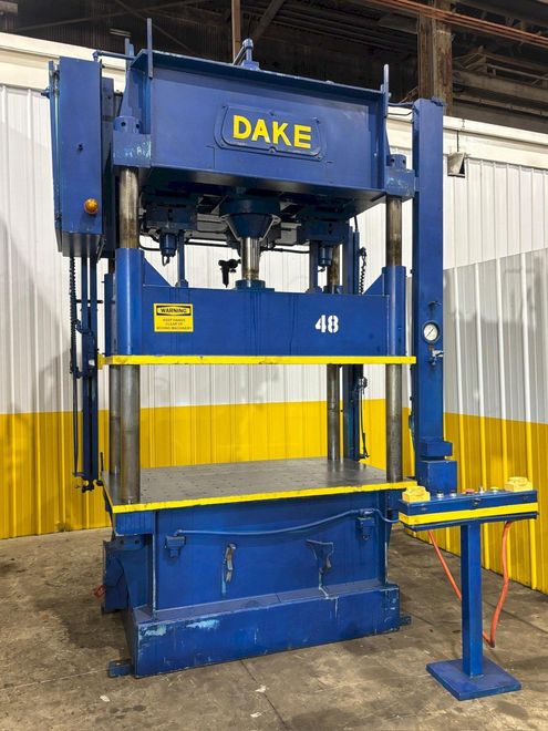 75 TON DAKE MODEL #18-558 HYDRAULIC 4-POST PRESS,  23" STROKE: YOBRO #24084