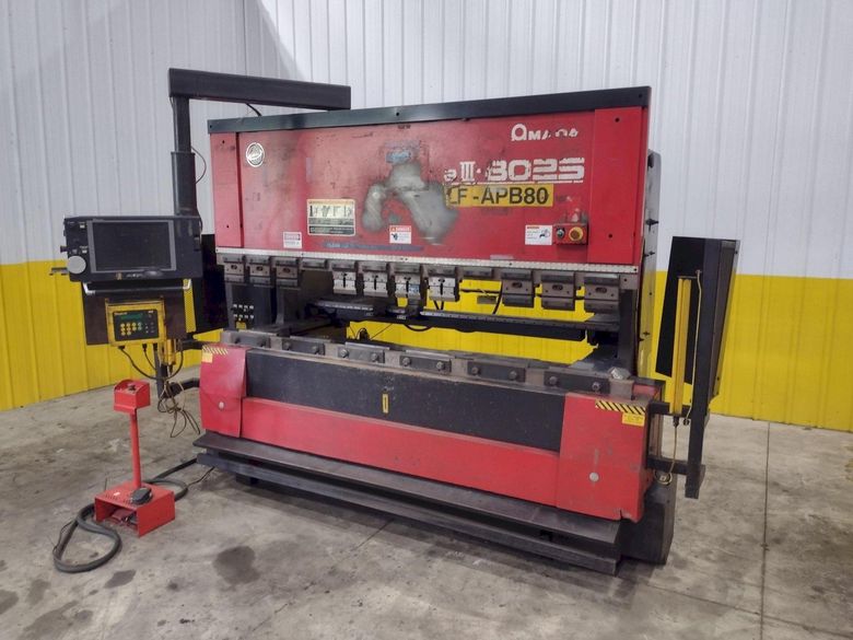 80 TON X 8' AMADA MODEL #FBD-8025 NT CNC HYDRAULIC PRESS BRAKE NEW 2004 : STOCK #23473